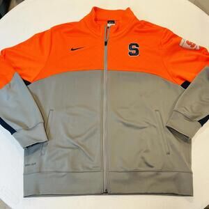 Nike Elite Syracuse Orange Men's Basketball Full-Zip Warmup Track Jacket XXL